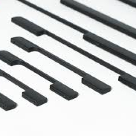 Tay nắm tủ 609A 600mm màu ĐEN/VÀNG